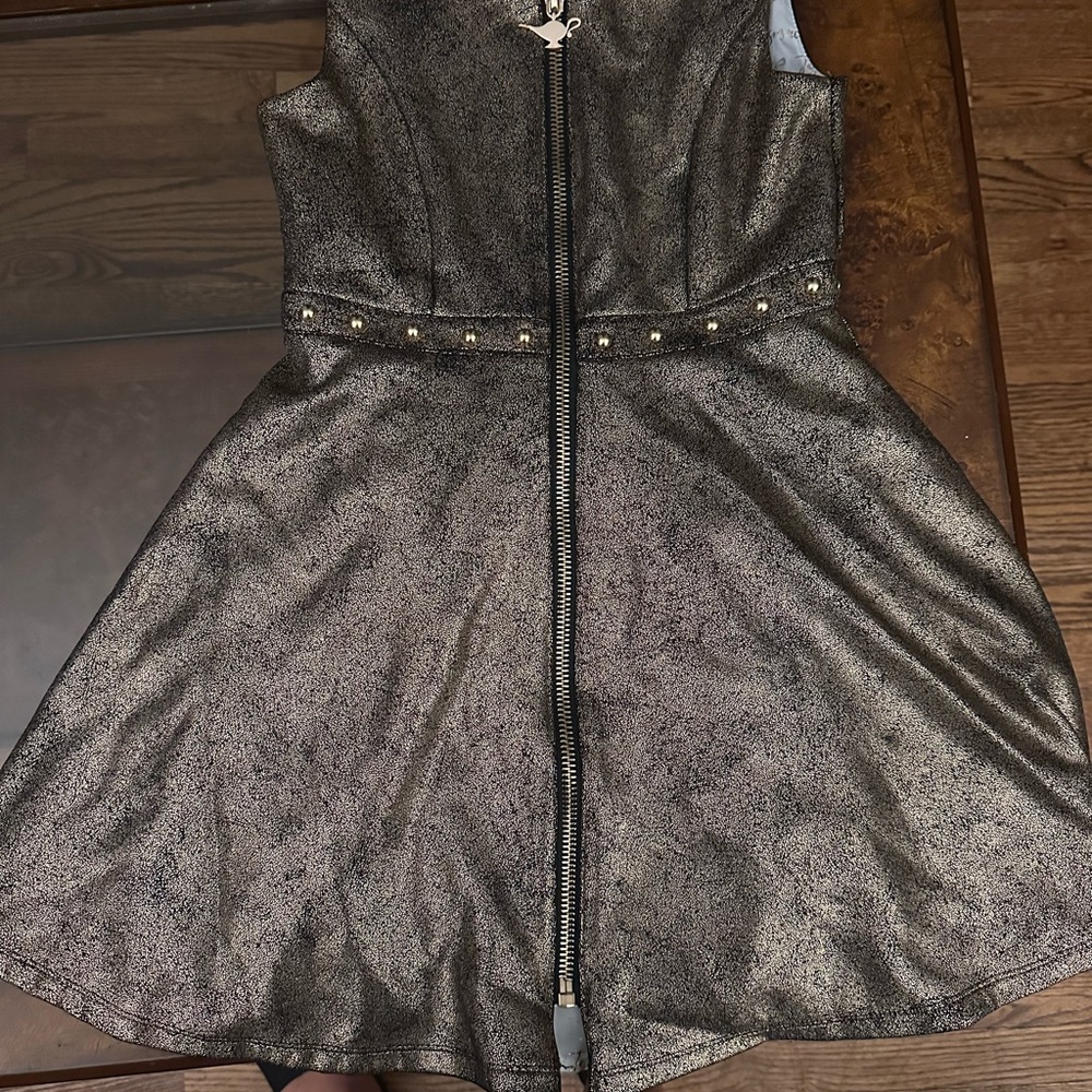 Disney Gray Pleated Fit and Flare Dress for Prom